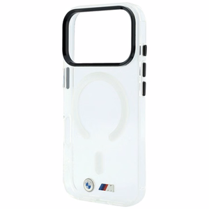 BMW M IML Glossy Metal Logo & Trims MagSafe dėklas, skirtas iPhone 17 Pro / 18 Pro – skaidrus