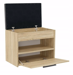Topeshop PARMA MINI SONOMA batų dėžė Uždaras Sonomos ąžuolas