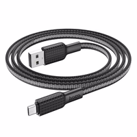 Kabelis USB-A į Micro USB Hoco 2,4A 1 m X69 - juodas/baltas
