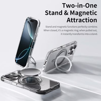Rock Rotating Stand Crystal Series Magnetinis Iphone 16 juodas