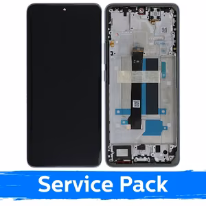 LCD ekranas suderinamas su Xiaomi Redmi Note 13 Pro+ 5G su rėmeliu / Aurora Purple / (Service Pack)