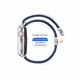 TECH-PROTECT NYLONMAG APPLE WATCH 4 / 5 / 6 / 7 / 8 / 9 / SE / ULTRA 1 / 2 (42 / 44 / 45 / 49 MM) MONTEGO MĖLYNAS