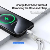 DUX DUCIS Plaz – kryžminė telefono dirželė – pilka