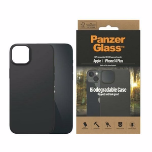 PanzerGlass Biodegraduojamas dėklas telefonui iPhone 14 Plus / 15 Plus - juodas
