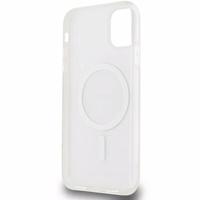 DKNY IML mono ir juostos magnetinis dėklas iPhone 11 / Xr - rožinis