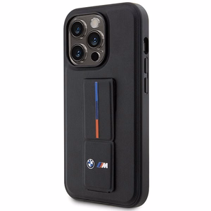 BMW Grip Stand Hot Stamp iPhone 14 Pro deklas - Juodas