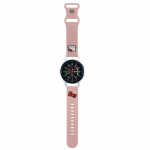 Hello Kitty силиконовый ремешок Kitty Head универсальный 22мм - розовый