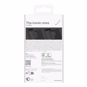 Puro Icon Mag silikoninis dėklas telefonui su MagSafe Samsung Galaxy S25+ - juodas