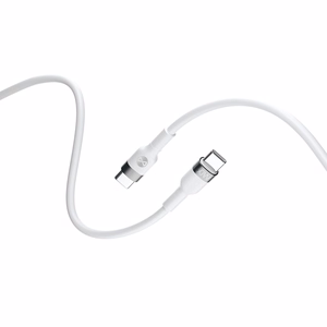 "Forever" lankstus kabelis USB-C - USB-C 1,0 m 60W baltas