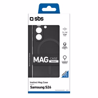 SBS Instinct Mag Dėklas for Samsung Galaxy S26 suderinamas su MagSafe - juodas