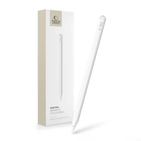 Tech-Protect Digital Magnetic Stylus Pen 2 Magnetic for iPad Tablet - White