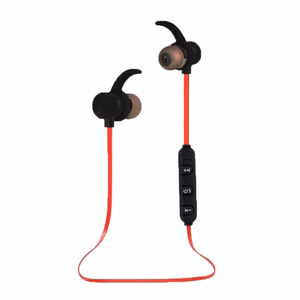 Esperanza EH186K – belaidės Bluetooth sportinės į ausis įstatomos ausinės, juodos / raudonos
