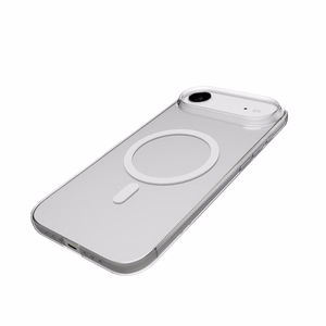 Puro Lite Mag TPU+PC magnetinis dėklas telefonui iPhone 17 Air - permatomas su baltu žiedu