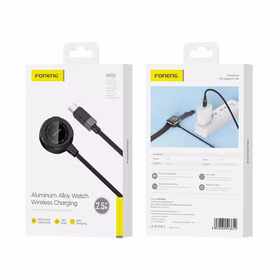 FONENG laidas W02 USB-C - Apple Watch 2,5W 1M juodas