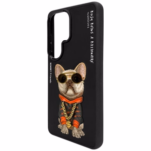 Nimmy Glasses Cool Dog dėklas Samsung Galaxy S26 Ultra juodas