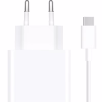 Xiaomi MDY-16-EF 1xUSB-A 33W sieninis įkroviklis su 3A USB-C kabeliu - baltas