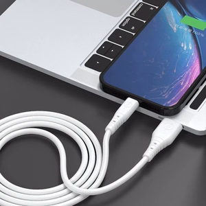 USB laidas Dudao TGL3L, baltas, Type-C, 100 cm (iki 6A)
