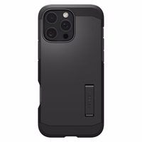 Spigen Tough Armor Magnetinis dėklas su stovu iPhone 16 Pro - juodas