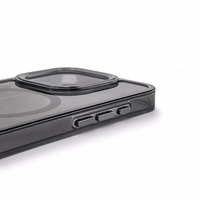 Blizgus dėklas MagSafe iPhone 16 - juodas su blizgučiais