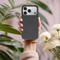 Magsafe Slim Silicone dėklas iPhone 17 Pro Max grafito spalvos