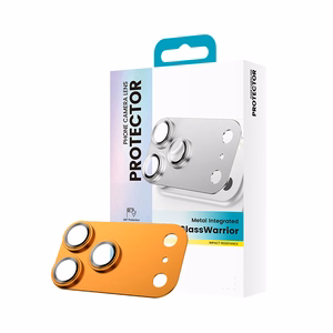 Benks Temperaudonas glass Glass Warrior Metal Integrated Lens Protector (C070) Iphone 17 Pro Max (lens 3 pieces) oranžinis