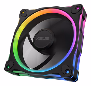 ASUS Prime MR120 Fan ARGB Reverse Black 3in1 Kompiuterio korpusui Ventiliatorius 12 cm Juoda 3 vnt