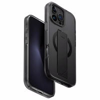 Uniq Heldro Max iPhone 16 Pro Max 6.9" magnetinis įkrovimo dėklas juodas/dūminis