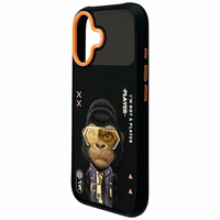 Nimmy Cool&Cute 2.0 Gorilla dėklas iPhone 17 - juodas