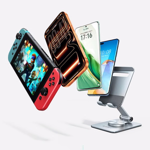 Sidabrinis sulankstomas 360° pasukamas telefono stovas Orico PS2