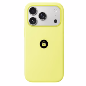 Silicone Case v2 dėklas, skirtas iPhone 17 Pro, neono geltona
