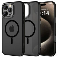 Tech-Protect MagEdge Magnetinis dėklas telefonui iPhone 16 Pro - pusiau skaidrus