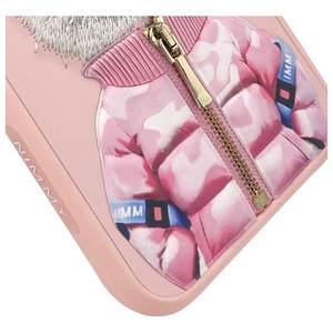 Nimmy Cool&Cute 2.0 katės dėklas iPhone 15 Pro - rožinis