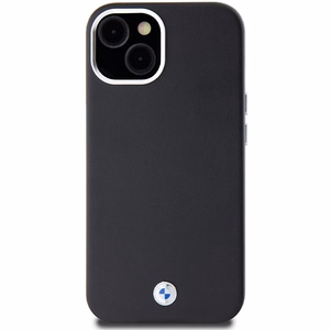 BMW parašas apvyniotas metalinis magnetinis dėklas telefonui iPhone 15 Plus / 14 Plus - juodas