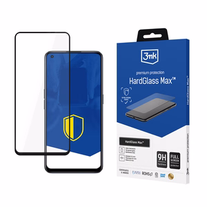 Sustiprintas pilnai dengiantis grūdintas stiklas 3mk HardGlass Max Black, skirtas Xiaomi Realme 9 Pro