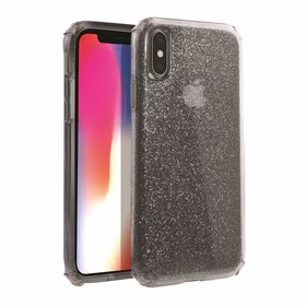 Uniq Clarion Tinsel dėklas telefonui iPhone Xs Max - juodas