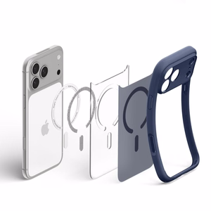 Spigen Ultra Hybrid MagSafe dėklas iPhone 18 Pro Max / 17 Pro Max, tamsiai mėlynas