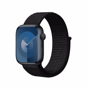Crong Nylon Reflex Sport dirželis, skirtas Apple Watch 38 / 40 / 41 / 42 mm, juodas