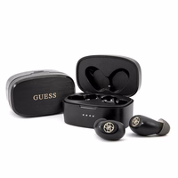 GUESS belaidės ausinės bluetooth TWS + įkrovimo stotelė GUTWSJL4GBK juodos