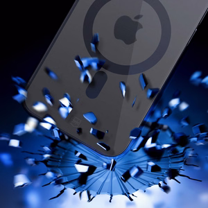 3mk Satin Armor MagCase с MagSafe для iPhone 15 Pro Max - прозрачный с чёрной рамкой