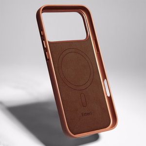 Etteri Elegant Mag dėklas for Samsung Galaxy S25 rudas