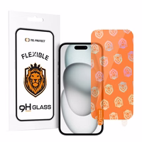 Tel Protect Best lankstus hibridinis grūdintas stiklas IPHONE 15/15 PRO