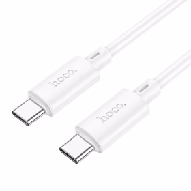 Kabelis USB C į USB C Hoco 3A 60W 2 m X88 baltas