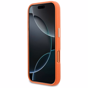 GUESS dėklas IPHONE 17 Pro Max GUHCP17X5PS4RGGO (PU FW Resin Logo) oranžinis
