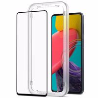 Spigen ALM Glass FC grūdintas stiklas Samsung Galaxy M53 5G - juodas