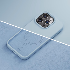 "Etteri" silikoninis dėklas "iPhone 15 Pro 6,1" šviesiai mėlynas