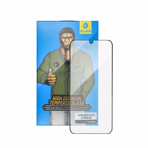 LCD apsauginis stikliukas 5D Mr. Monkey Glass (Strong HD) Apple iPhone 15 Pro juodas