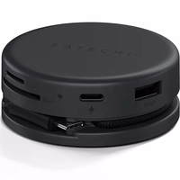 Adapteris HUB 7in1 USB C Satechi Multiport ST-POTG7C vidurnakčio juoda