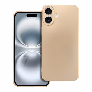 METALLIC dėklas telefonui IPHONE 16 Plus auksinis