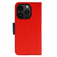 Išskirtinis dėklas Iphone 14 raudonas-tamsiai mėlynas