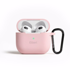 Etteri silikoninis dėklas, skirtas AirPods 3 šviesiai rožinis
